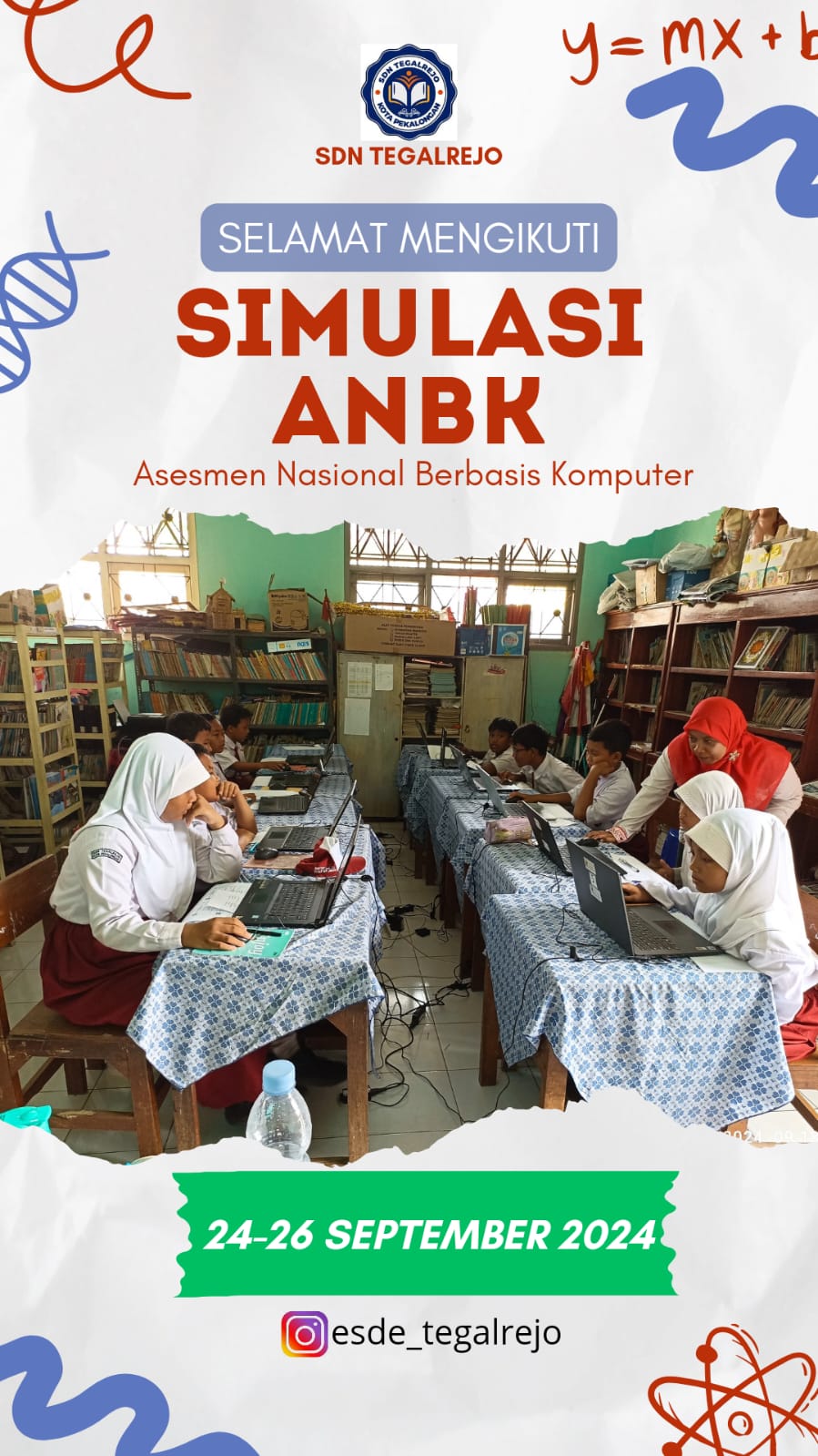 Kegiatan Simulasi ANBK Tanggal 24 s.d 25 September 2024